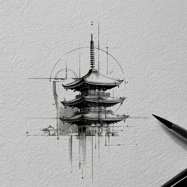 Japanese Tattoo Simple Minimal Geometric Cool White And Black Tattoo