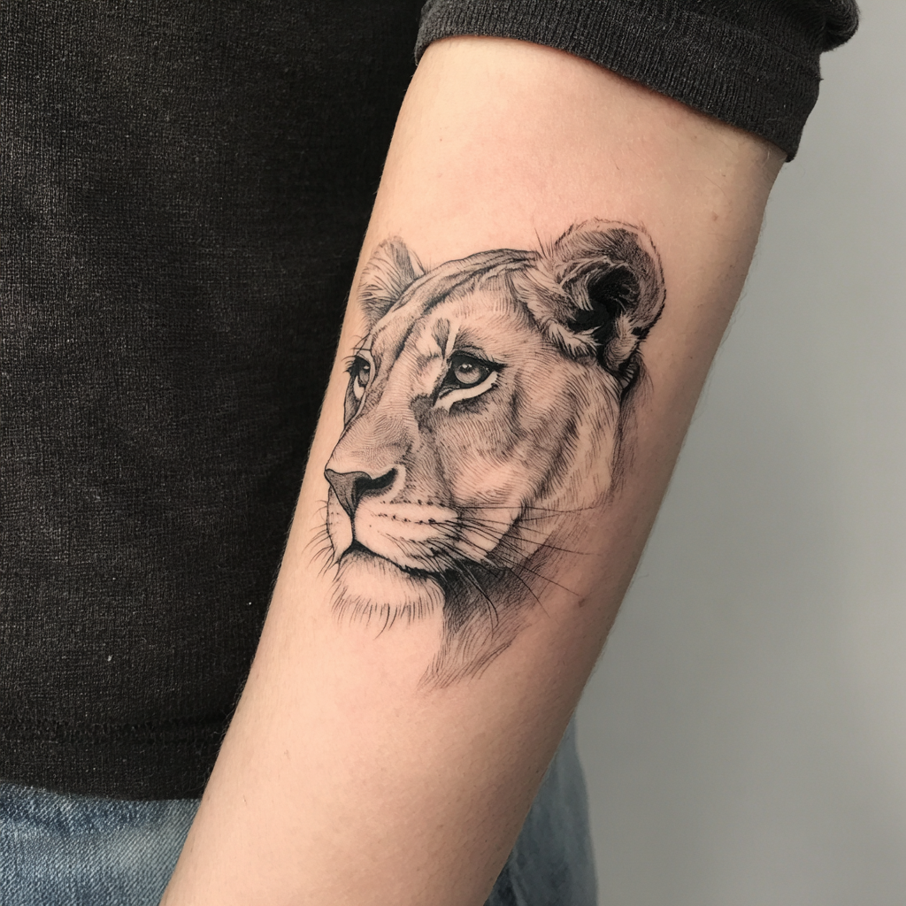 Lioness Tattoo Tattoo